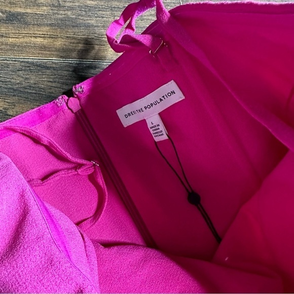 Dress the Population Fuchsia Kai Evening Gown - Picture 8 of 9